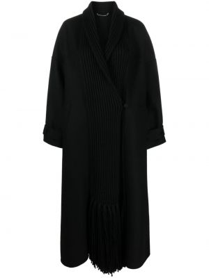 Gyapjú kabát Ermanno Scervino fekete