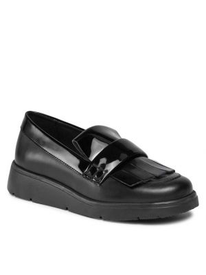 Pantofi cu platformă Geox negru