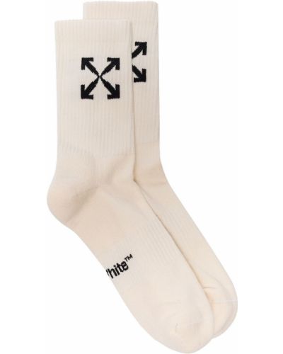 Off-White calcetines de punto Arrows - Neutro Off-white