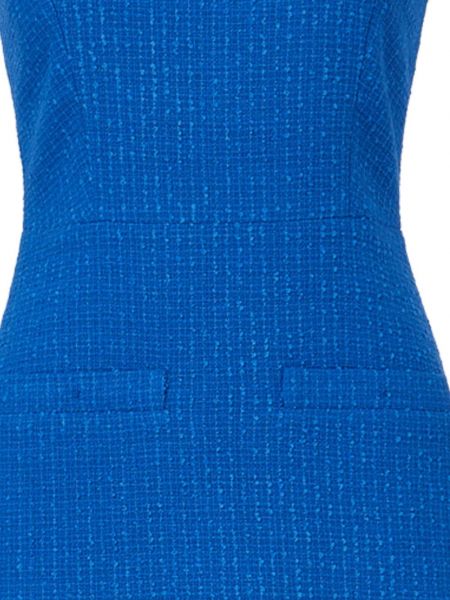 Sukienka tweedowa Veronica Beard niebieska