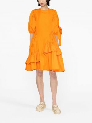 Sukienka bawełniana Cecilie Bahnsen pomarańczowa