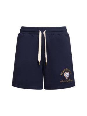 Pantalones cortos deportivos de algodón Casablanca azul