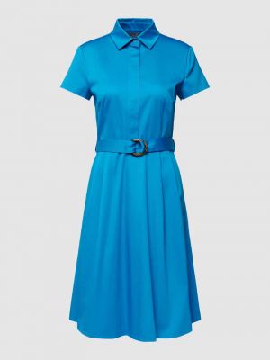 Sukienka na ramiączkach w jednolitym kolorze Christian Berg Woman Selection niebieska