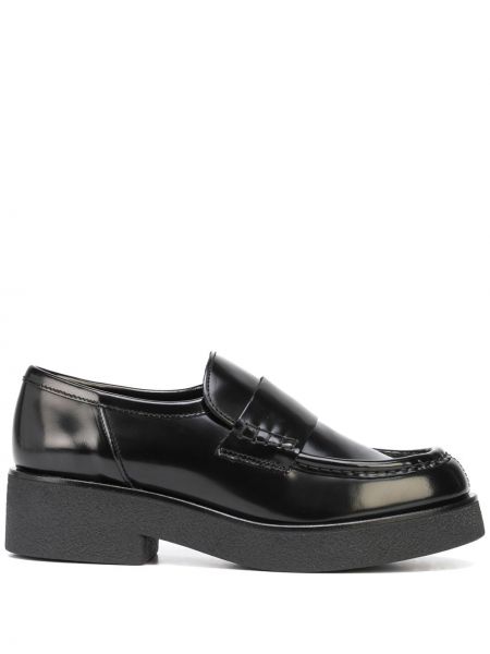 Skinn loafers Koio svart