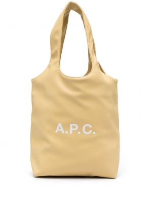 Nákupná taška A.p.c. žltá