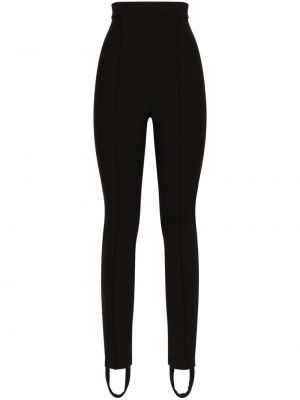 Leggings plisate Dolce & Gabbana negru