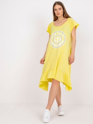 Vestito casual Fashionhunters, giallo