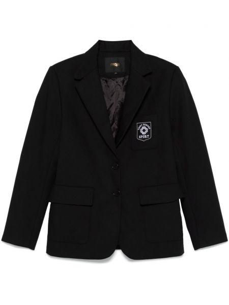 Broderet blazer Maje sort