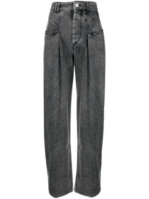 Plissert tapered fit jeans Isabel Marant svart