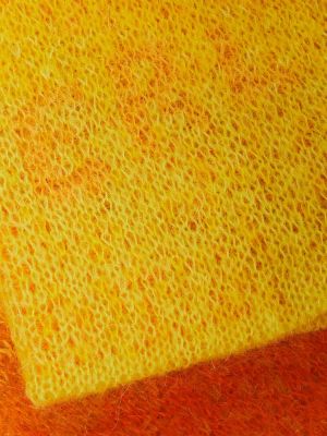 Rokavice s prelivanjem barv iz moherja Erl oranžna