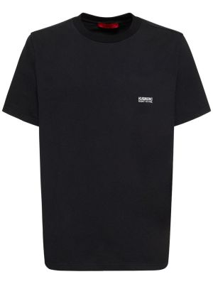 T-shirt aus baumwoll mit print Kusikohc schwarz