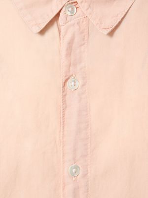 Bavlnená košeľa James Perse ružová