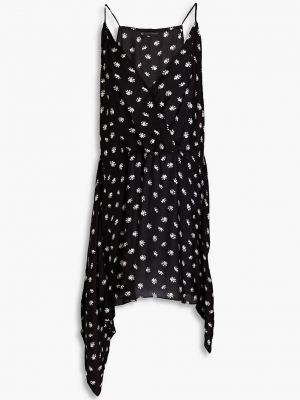 Муслиновое платье мини с принтом Vix Paula Hermanny черное