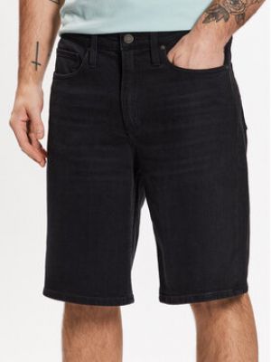 Džínové šortky relaxed fit Calvin Klein černé