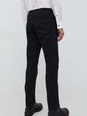 Jednobarevné kalhoty Hugo černé