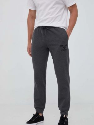 Панталон с апликация Emporio Armani Underwear сиво