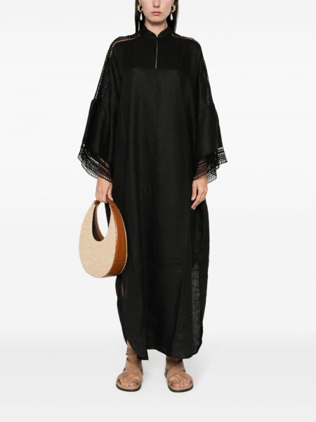 Robe longue en lin Ermanno Scervino noir