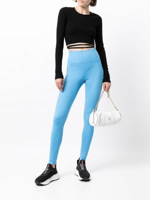 High waist leggings Girlfriend Collective blau