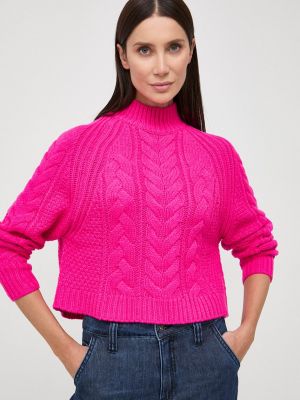 Vlněný svetr Morgan růžový