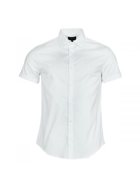 Koszula z krótkim rękawem Emporio Armani biała