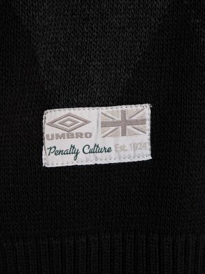 Bavlnený sveter s vzorom argyle Umbro čierna