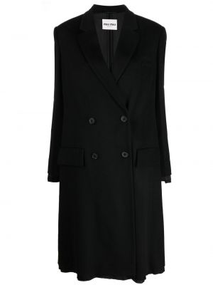 Mantel mit stickerei Miu Miu schwarz