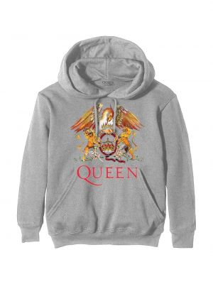 Классическая толстовка с гербом Queen серый