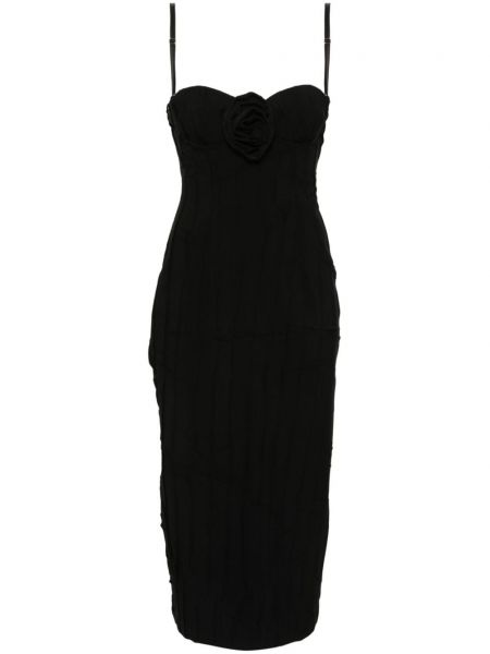 Φλοράλ κοκτέιλ φόρεμα Blumarine μαύρο