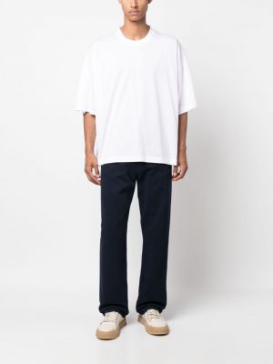 T-shirt en coton avec manches courtes Studio Nicholson blanc
