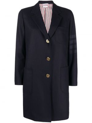 Palton cu dungi Thom Browne albastru