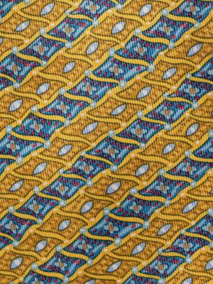 Corbata de tejido jacquard Hermès amarillo