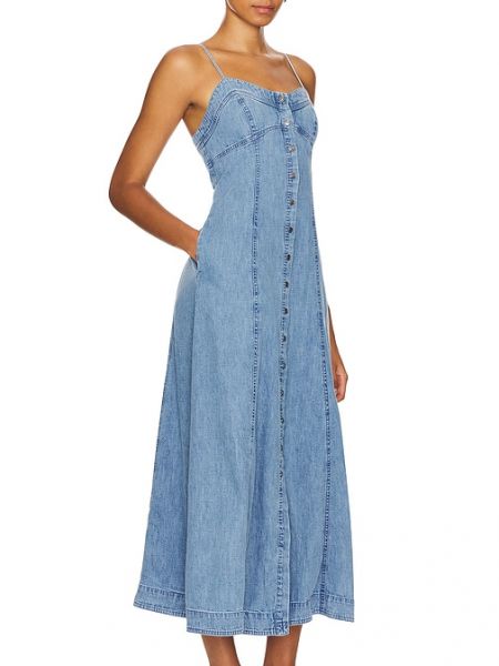 Trägerkleid Free People blau