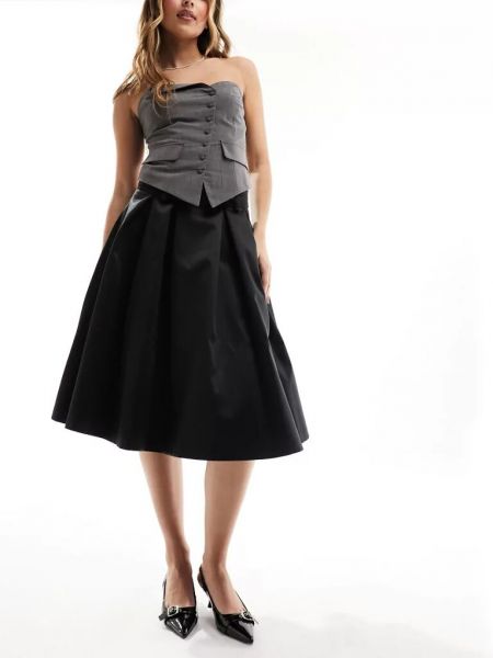 Выпускная приталенная юбка Asos черная