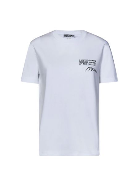 T-shirt mit print Moschino Weiß