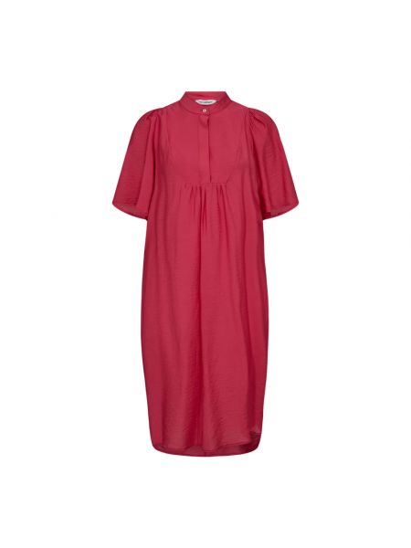 Sukienka midi z falbankami Co'couture czerwona