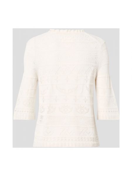 Suéter de algodón de encaje Zadig & Voltaire beige