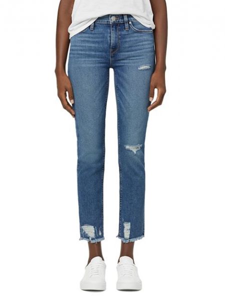 Прямые джинсы до щиколотки со средней посадкой Nico в цвете Seaglass Hudson, Blue