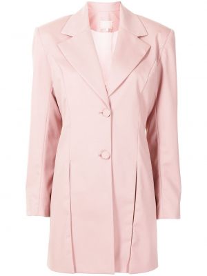 Plissert lang blazer Liya rosa