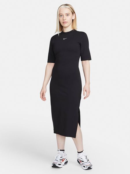 Чорна сукня міді Nike