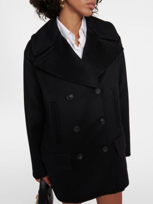Manteau en laine Sportmax noir