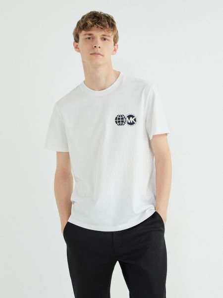 Camiseta de algodón Michael Kors blanco