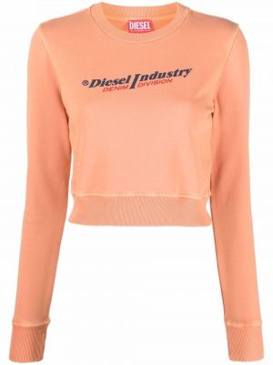 Trykt sweatshirt Diesel oransje