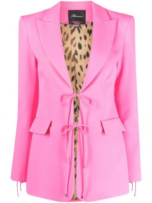 Blonder snøring lang blazer Blumarine rosa