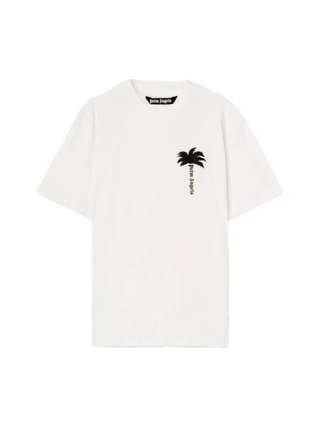 T-shirt mit print mit rundem ausschnitt Palm Angels weiß