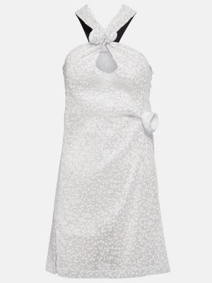 Mini robe à imprimé Coperni argenté