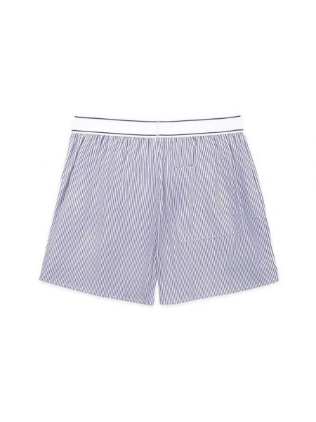 Pantalones cortos de algodón a rayas Sporty & Rich