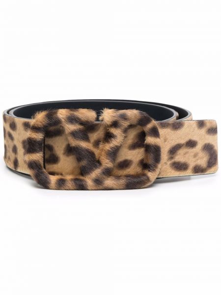 Cinturón con estampado leopardo Valentino Garavani