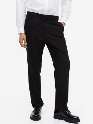 Костюмные брюки в деловом стиле H&m черные