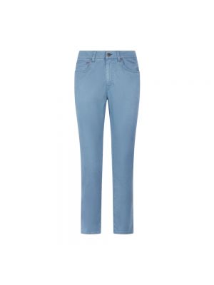 Seiden skinny jeans aus baumwoll Boglioli blau