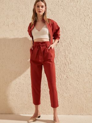 Панталон Trendyol червено
